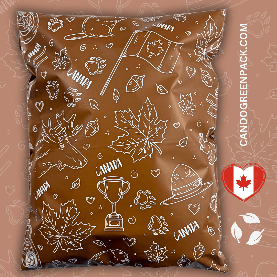 O Canada! Biodegradable Mailers 10" x 13" - Cando Green Pack