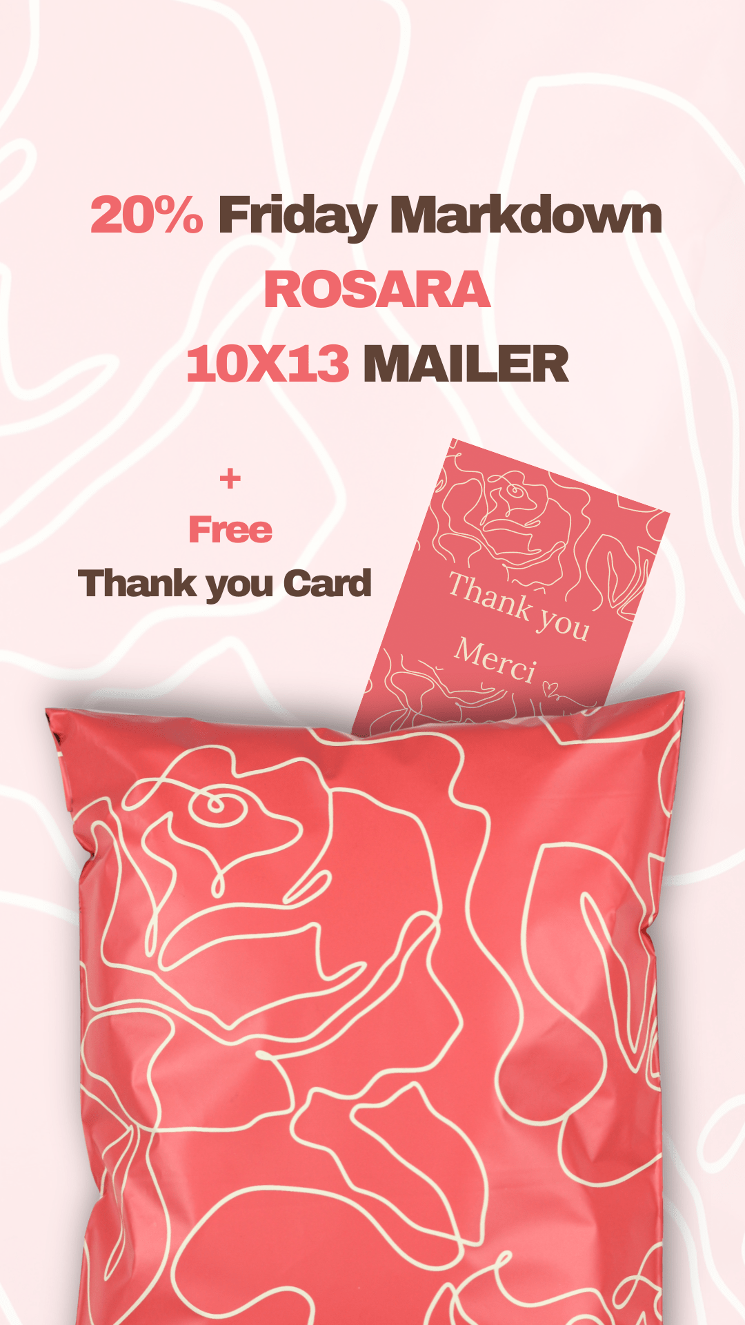 Rosara Biodegradable Mailer 10" x 13" - Cando Green Pack