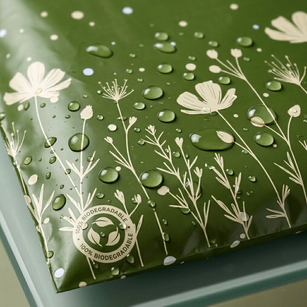 Botanic Bloom Biodegradable Mailers 10" x 13" - Cando Green Pack