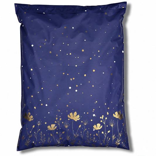 Midnight Bloom 14.5x19 biodegradable poly mailers by Cando Green Pack
